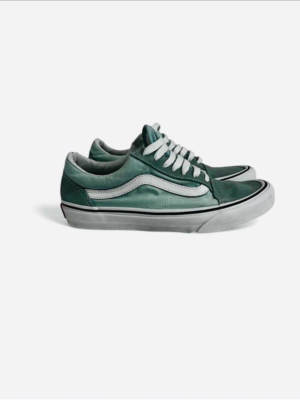 Vans Old Skool Pastel Mint Green Suede Sneakers Women 7 Men 5.5